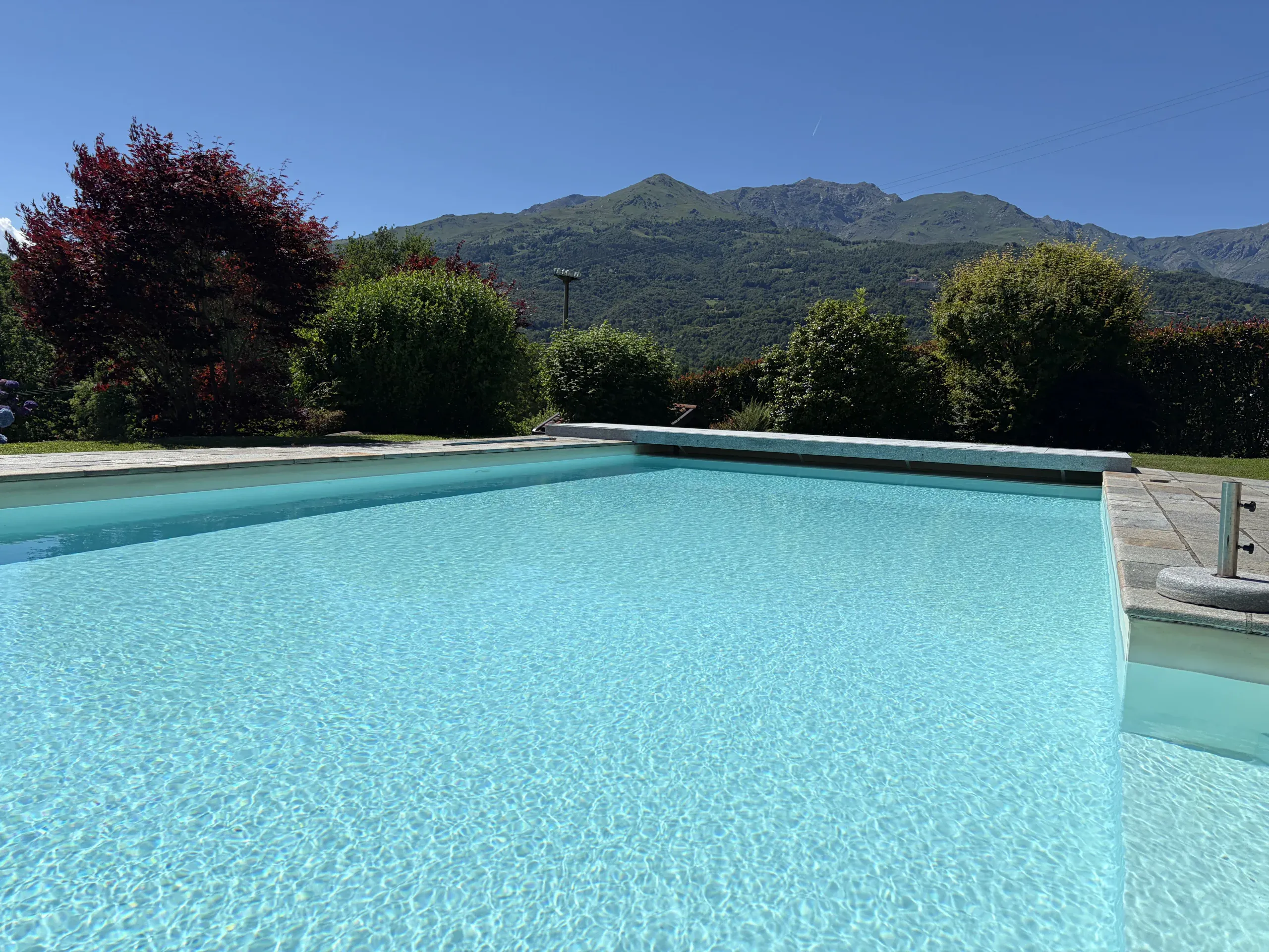 Piscina esterna immersa nel verde